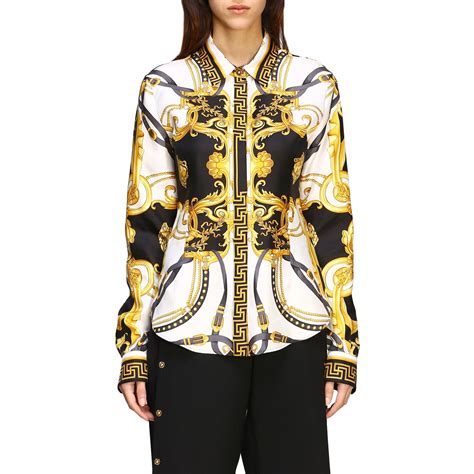 versace shirt women's sale|versace tops women on sale.